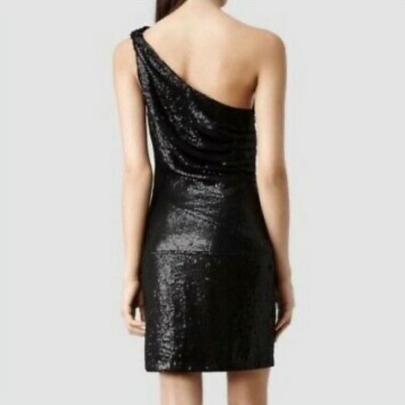 AllSaints silver sequin dress, UK 10/ US 6 - Picture 7 of 11